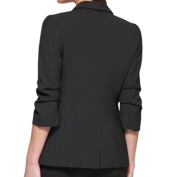 DKNY Women’s Madison Tailored Blazer Jacket Black Size 16P - Picture 2 of 2